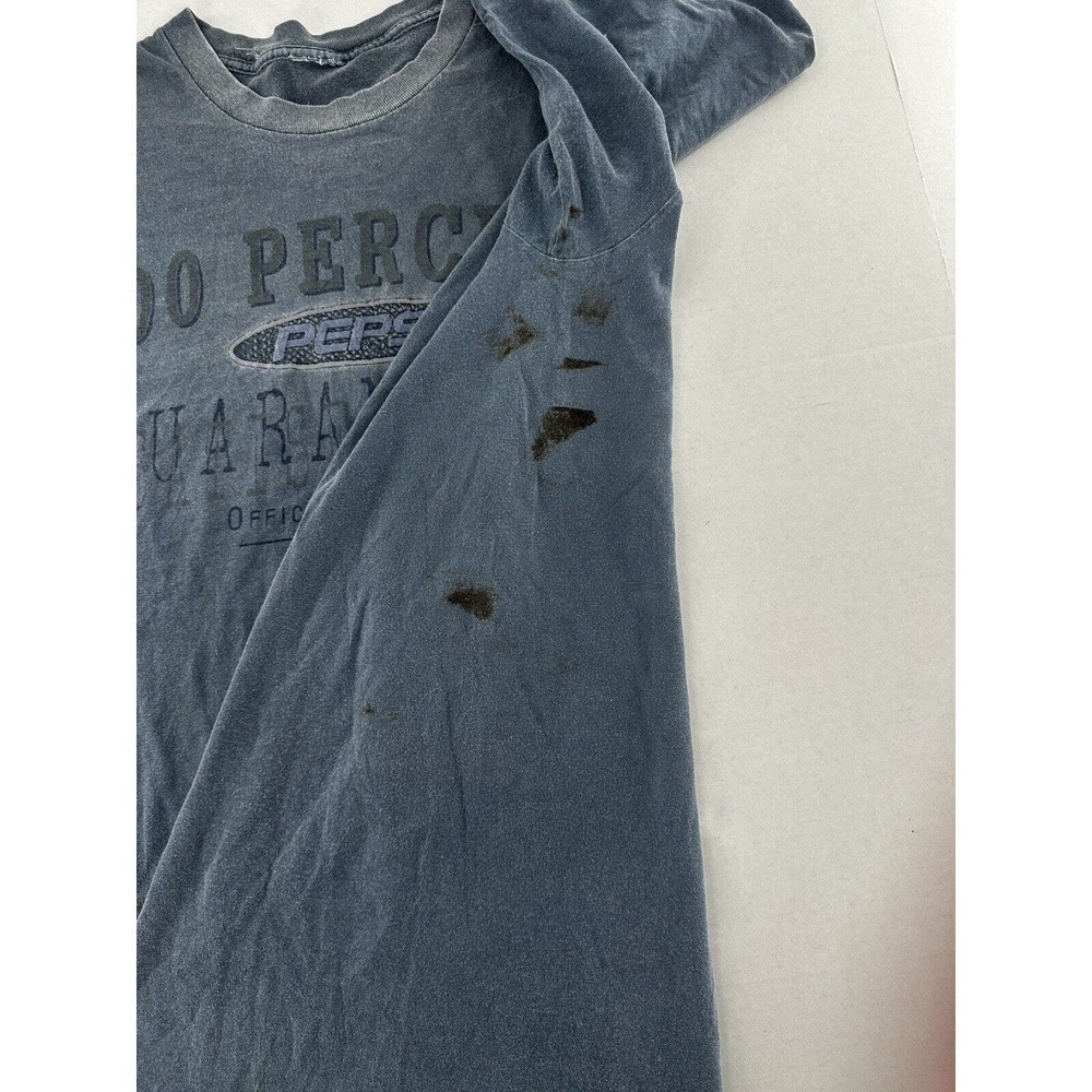 Vtg 90s Pepsi Cola Promo Single Stitch Shirt Mens Sz XL XXL Trashed Gray… - Picture 4 of 16